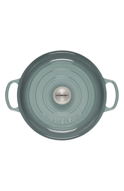 Le Creuset Signature 3.5-quart Enameled Cast Iron Braiser In Sea Salt
