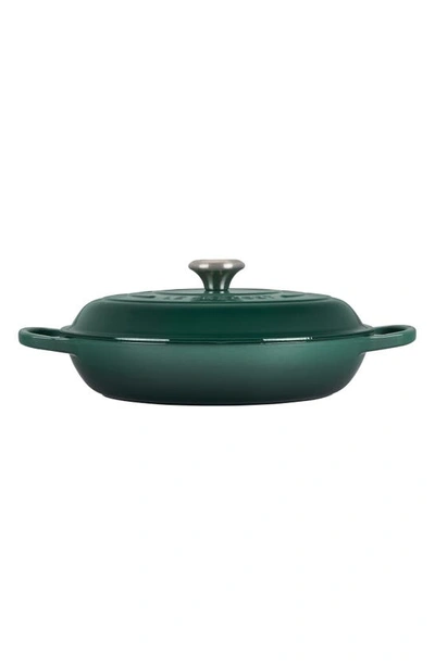 Shop Le Creuset Signature 3.5-quart Enameled Cast Iron Braiser In Artichaut