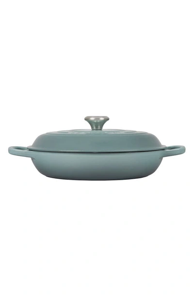 Le Creuset Signature 3.5-quart Enameled Cast Iron Braiser In Sea Salt