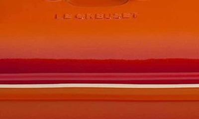 Le Creuset 4-quart Heritage Stoneware Covered Rectangular Casserole In Flame