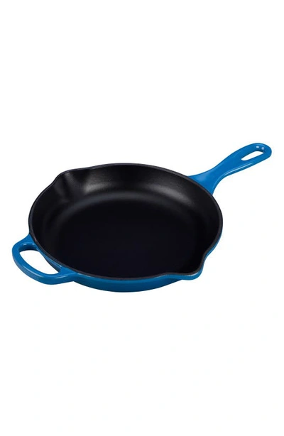 Le Creuset Signature Handle 9 Inch Enamel Cast Iron Skillet In Marseille