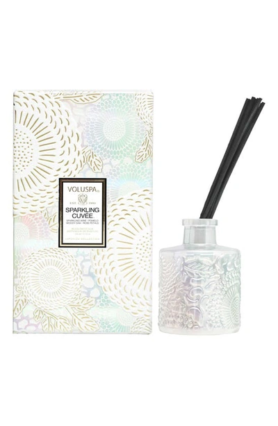 Voluspa Sparkling Cuvee Glass Home Diffuser 3.4 oz / 100 ml Diffuser In Sparkling Cuvee
