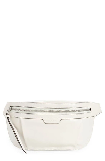 Shop Rag & Bone Commuter Leather Belt Bag In Antique White