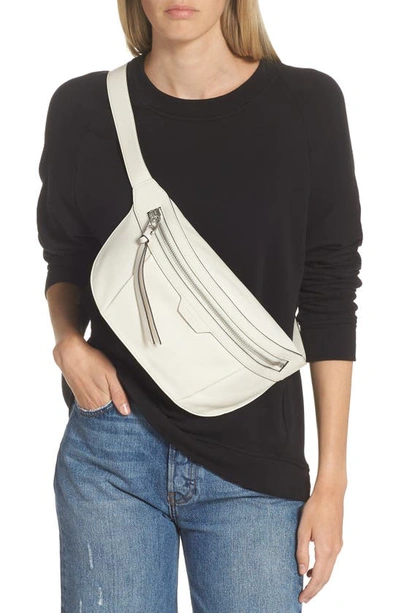 Shop Rag & Bone Commuter Leather Belt Bag In Antique White