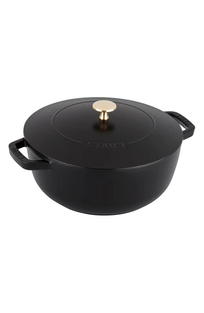 Shop Staub 3.75-quart Enameled Cast Iron French Oven In Black