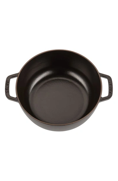 Shop Staub 3.75-quart Enameled Cast Iron French Oven In Black