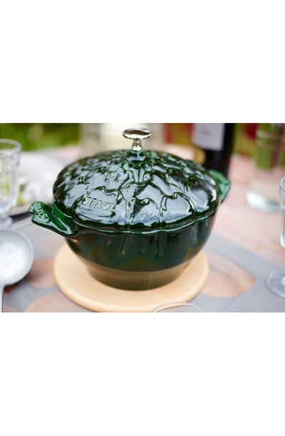 Staub 3-quart Enameled Artichoke Cast Iron Dutch Oven In Basil