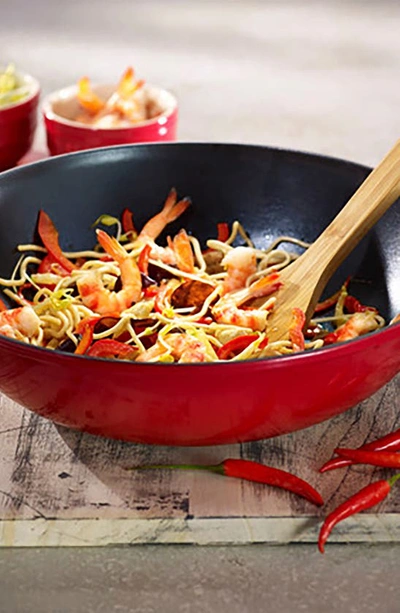 Staub Enameled Cast Iron 4.5-qt. Perfect Pan With Lid In Cherry