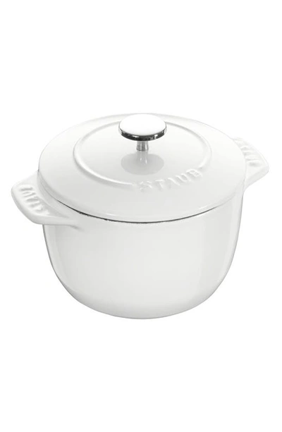 Shop Staub 1.5-quart Enameled Petite Cast Iron French/dutch Oven In White