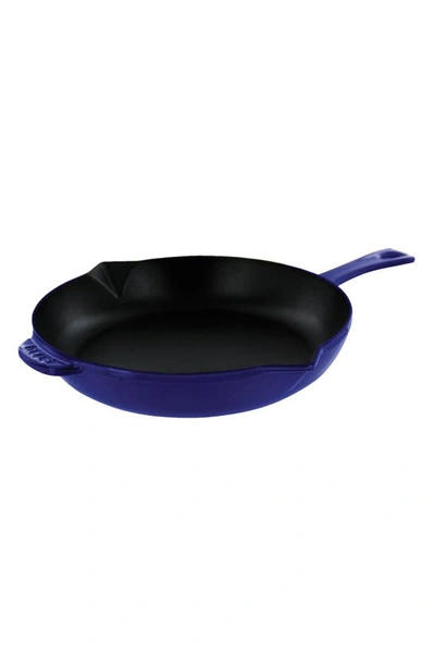 Shop Staub 10-inch Enameled Cast Iron Fry Pan In Dark Blue