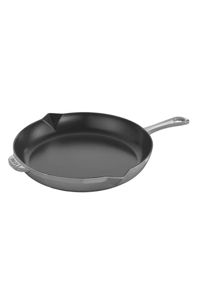 Shop Staub 10-inch Enameled Cast Iron Fry Pan In Graphite
