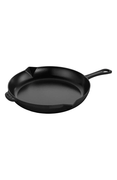 Shop Staub 12-inch Enameled Cast Iron Fry Pan In Matte Black