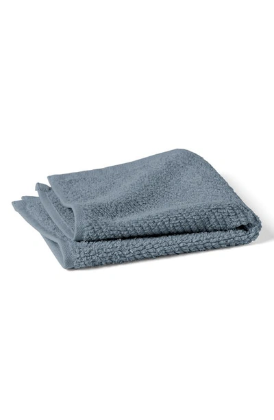Shop Coyuchi Air Weight® Set Of 6 Organic Cotton Washcloths In French Blue