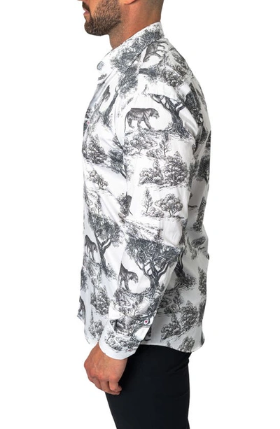 Maceoo Fibonacci Regular Fit Kingdom White Button-up Shirt In White