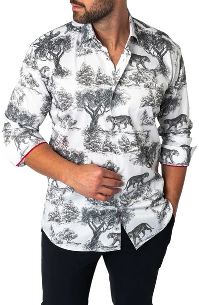 Maceoo Fibonacci Regular Fit Kingdom White Button-up Shirt In White