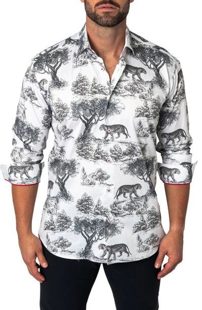 Maceoo Fibonacci Regular Fit Kingdom White Button-up Shirt In White
