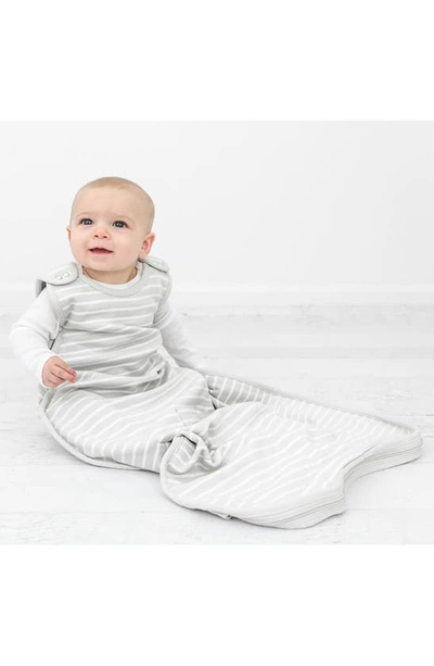Shop Woolino 4 Season Ultimate Organic Cotton & Merino Wool Wearable Blanket In Birch Gray