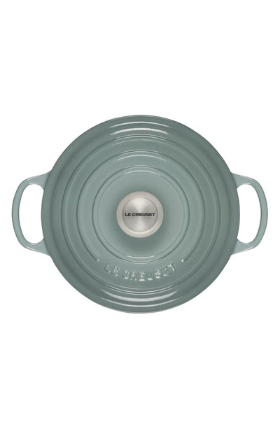 Le Creuset Signature Enameled Cast Iron 5.5 Qt. Round Dutch Oven In Sea Salt
