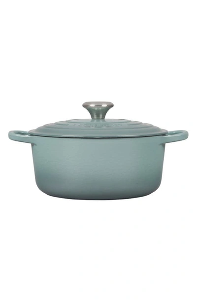 Le Creuset Signature Enameled Cast Iron 5.5 Qt. Round Dutch Oven In Sea Salt