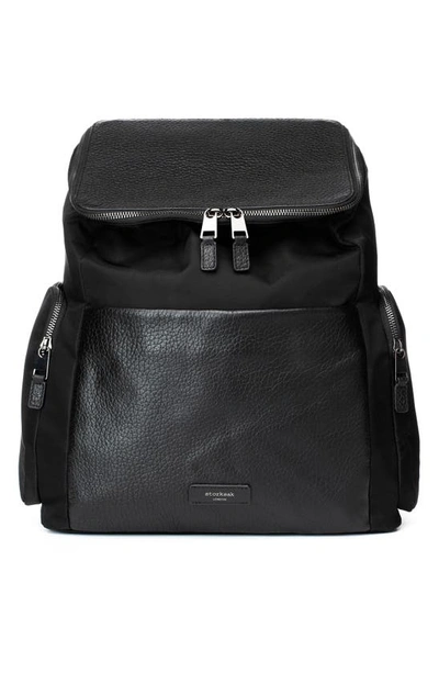 Shop Storksak Alyssa Water Resistant Convertible Diaper Backpack In Black