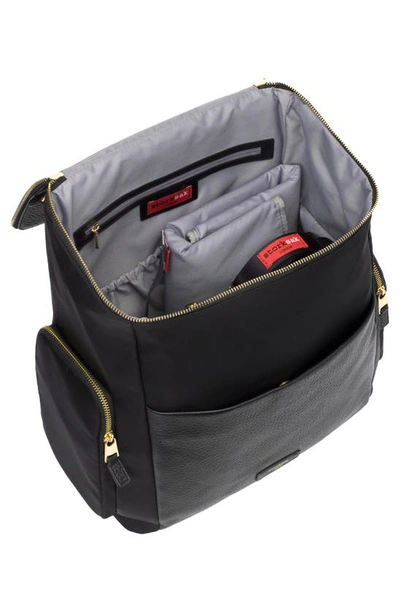 Shop Storksak Alyssa Water Resistant Convertible Diaper Backpack In Black/gold