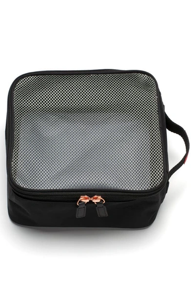 Shop Storksak Eco Diaper Cabin Bag In Black/ Black