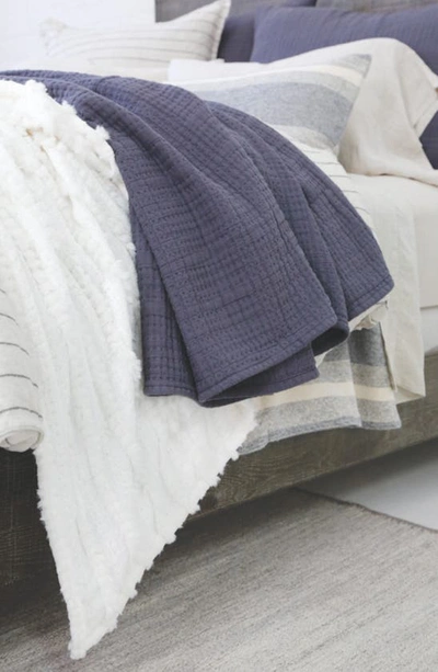 Shop Pom Pom At Home Arrowhead Cotton Blanket In Slate