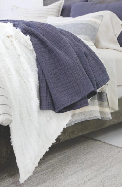 Pom Pom At Home Arrowhead Cotton Blanket In Slate