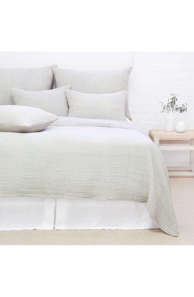 Pom Pom At Home Arrowhead Cotton Blanket In Mist