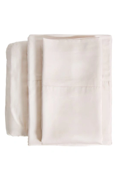 Shop Pom Pom At Home Sateen Sheet Set In Sand