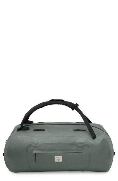 Shop Osprey Arcane™ 65l Waterproof Duffle Bag In Pine Leaf Green
