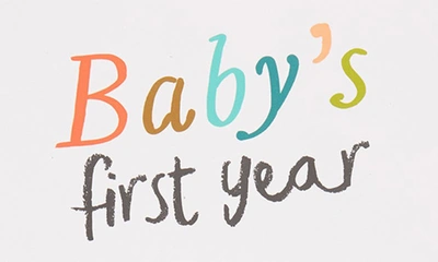 Shop Lucy Darling 'baby's First Year' Memory Book In Multi