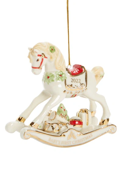 Lenox 2022 Baby's First Christmas Vintage-look Rocking Horse Ornament ...