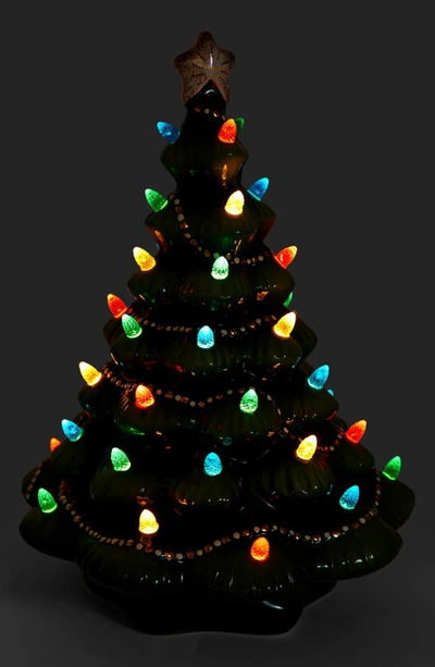 Lenox Treasured Traditions Green Lit Christmas Tree In Green Multi