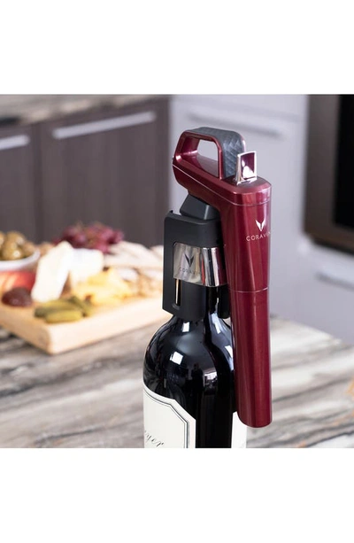 Coravin Timeless Six Plus Wine Preservation System In Burgundy