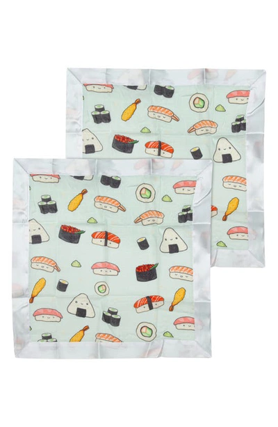 Shop Loulou Lollipop Safari 2-pack Security Blankets In Sushi
