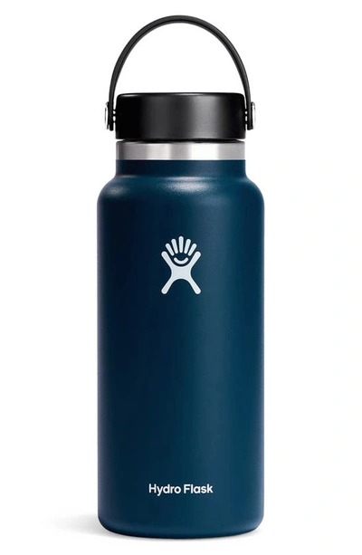 Shop Hydro Flask 32-ounce Wide Mouth Cap Water Bottle In Indigo