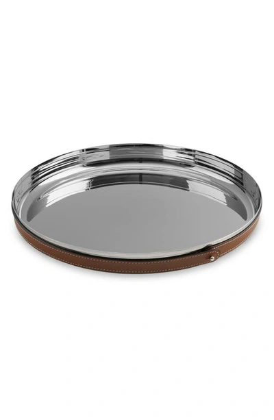 Shop Nambe Tahoe Bar Tray In Metallic Silver