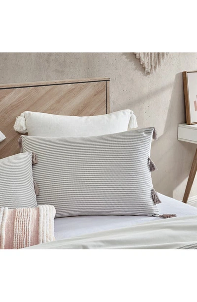 Shop Peri Home Panama Stripe Comforter & Sham Set In Grey
