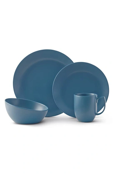 Shop Nambe Orbit 4-piece Place Setting In Blue