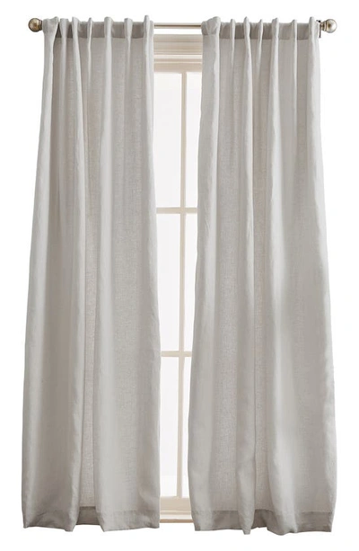 Shop Peri Home Set Of 2 Linen Curtain Panels In Silver