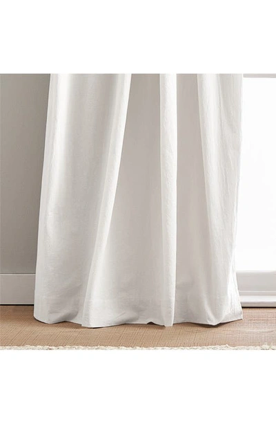 Shop Peri Home Sanctuary Set Of 2 Lined Linen Curtain Panels In White