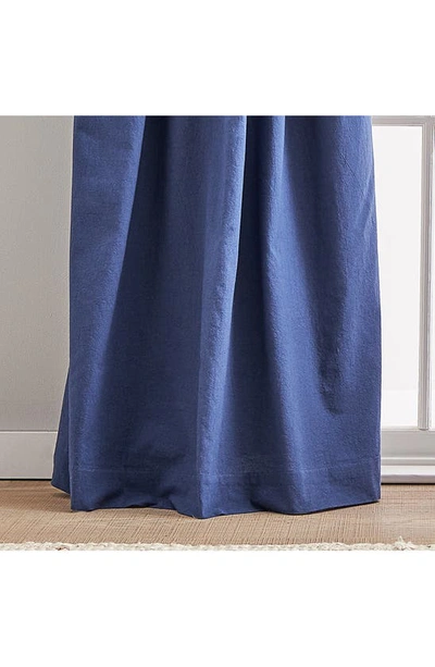 Peri Home Sanctuary Set Of 2 Lined Linen Curtain Panels In Indigo