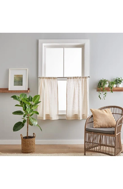 Shop Peri Home Set Of 2 Linen Half Window Panels