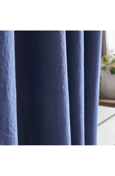 Peri Home Sanctuary Set Of 2 Lined Linen Curtain Panels In Indigo