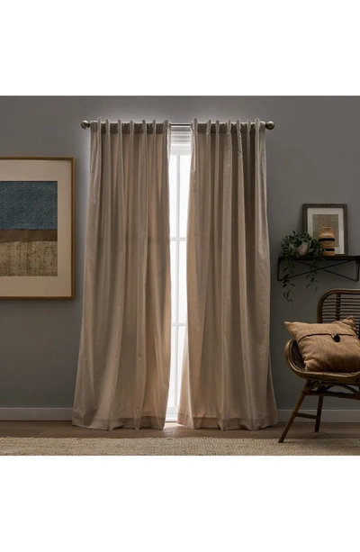 Peri Home Sanctuary Set Of 2 Linen Window Panels In Linen