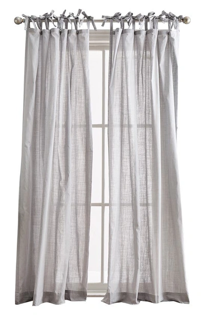 Shop Peri Home Set Of 2 Sheer Cotton Window Panels In Silver