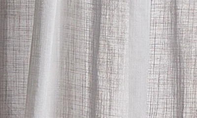 Peri Home Cotton Sheer 84 X 50 Tie Tab Window Panel, Pair In Silver