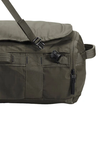 Shop The North Face Base Camp Voyager 32l Duffle Bag In New Taupe Green/ Tnf Black