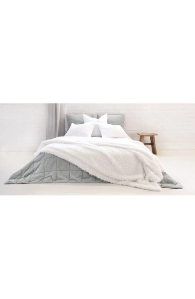 Pom Pom At Home Tula Oversize Throw Blanket In White
